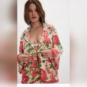 Free People Intimately XL Bali Wake Up Call Floral Print Terry Robe Sold Out